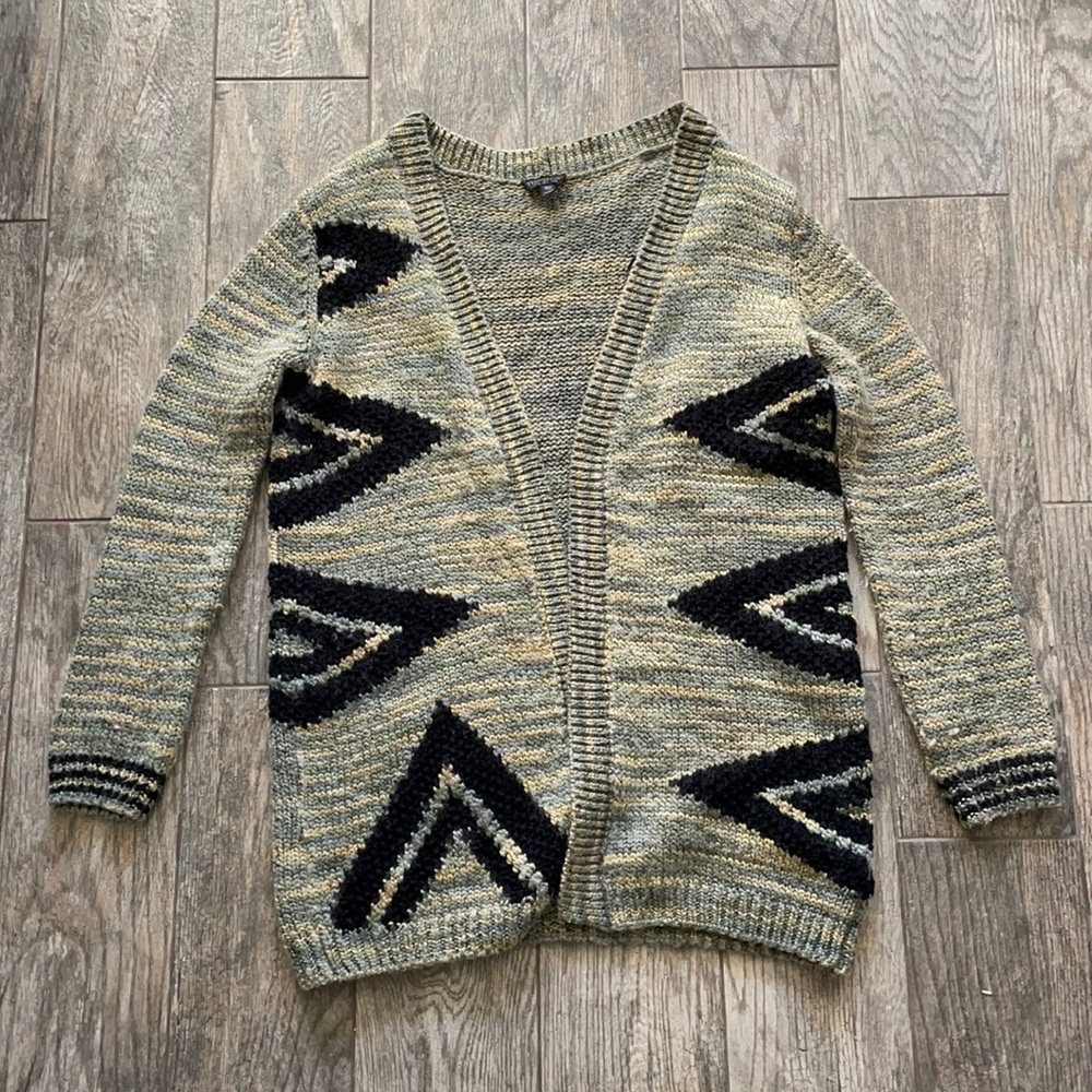 Topshop Mid Length Patterned Cardigan